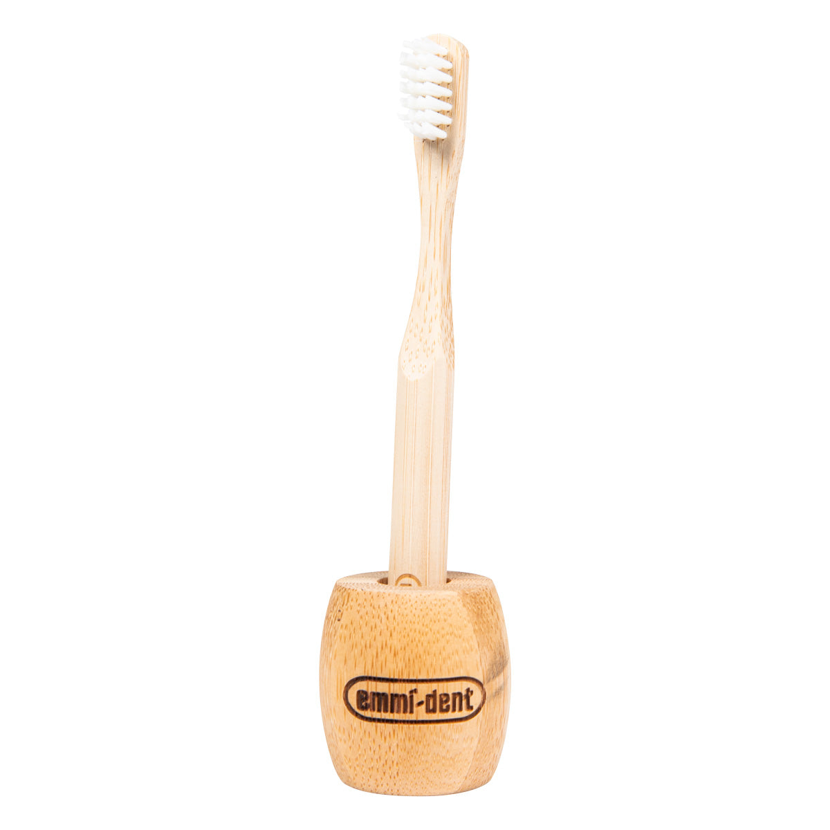 Brosse à dents en bambou pour enfants avec support
