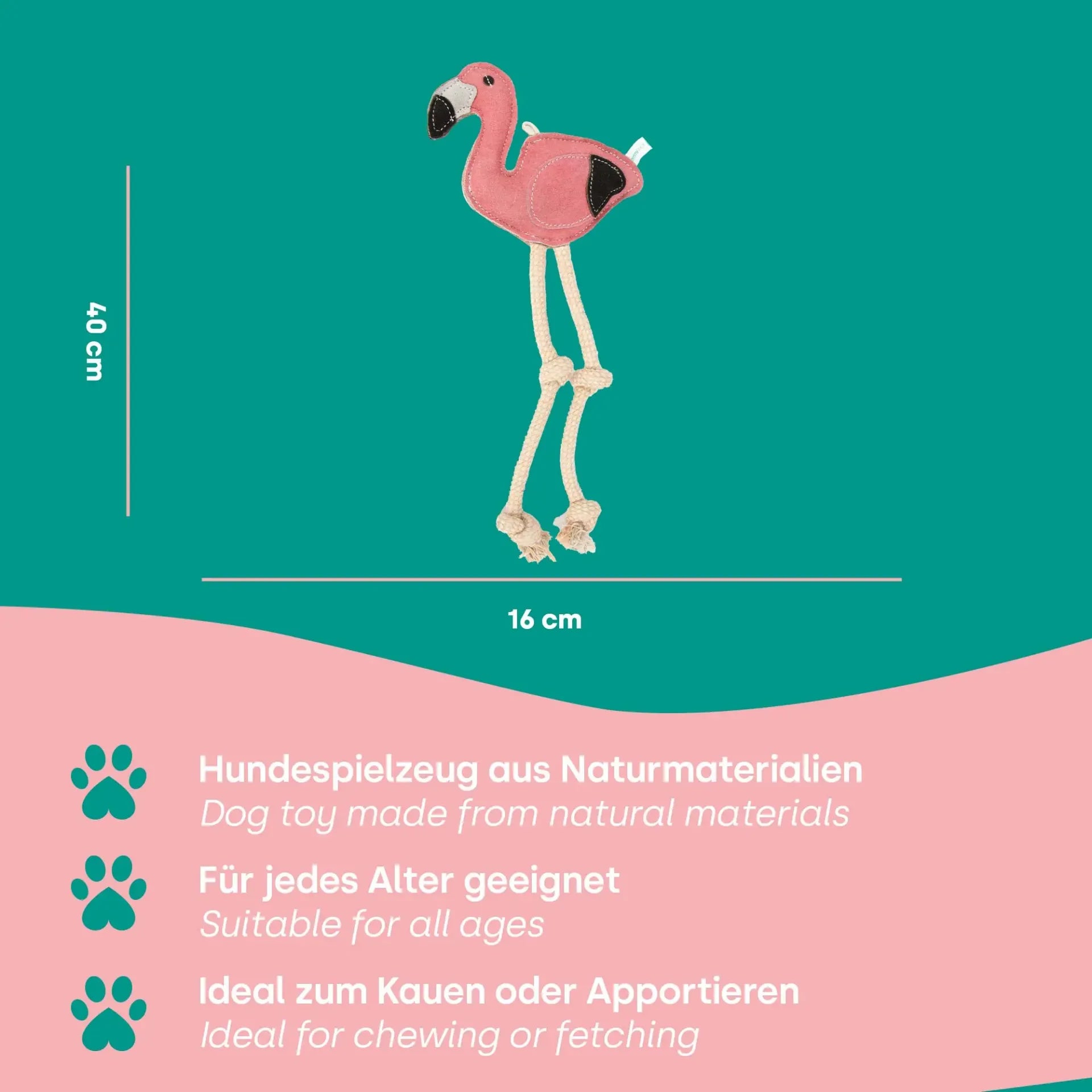 Zerrspielzeug Flamingo