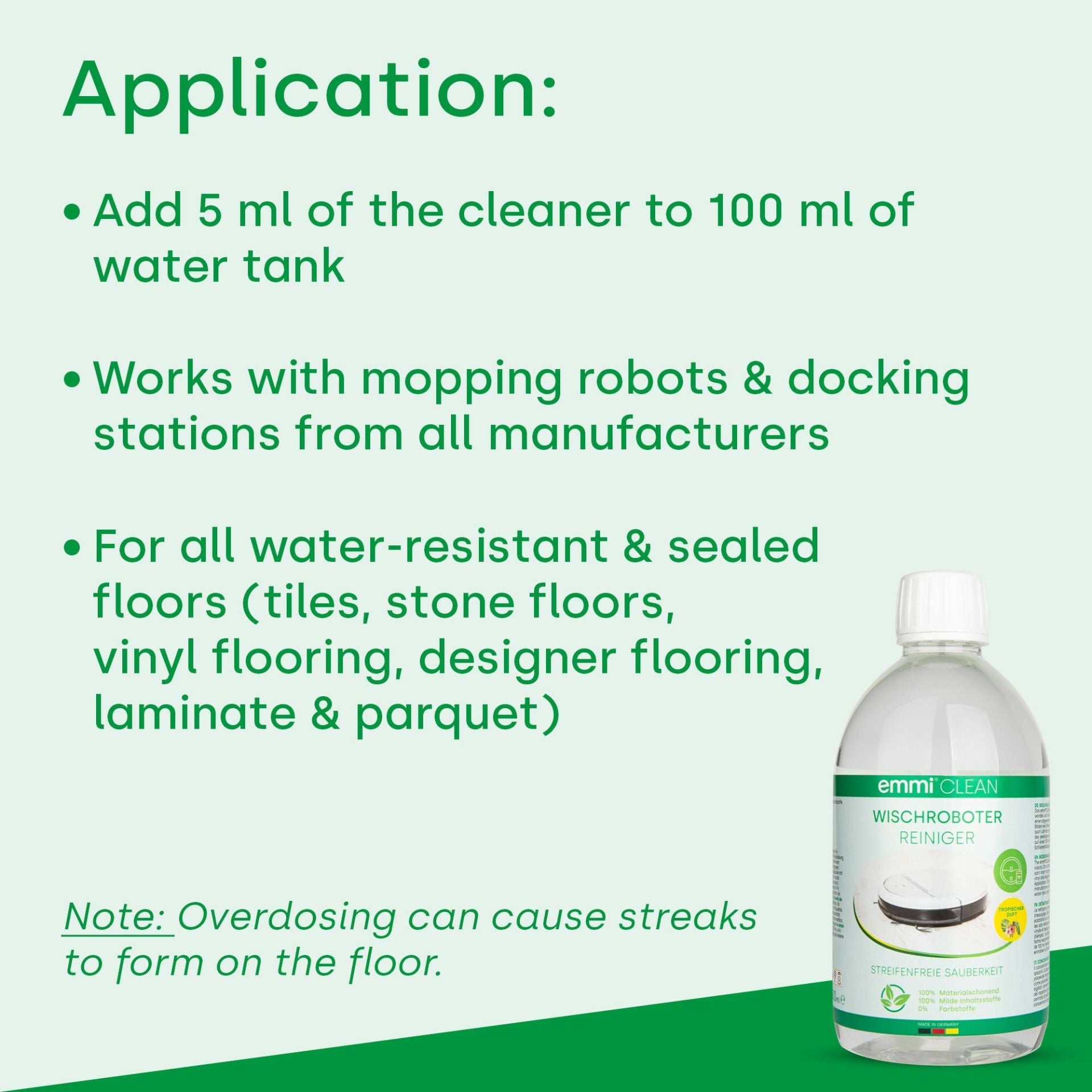 robot mop cleaner 500ml