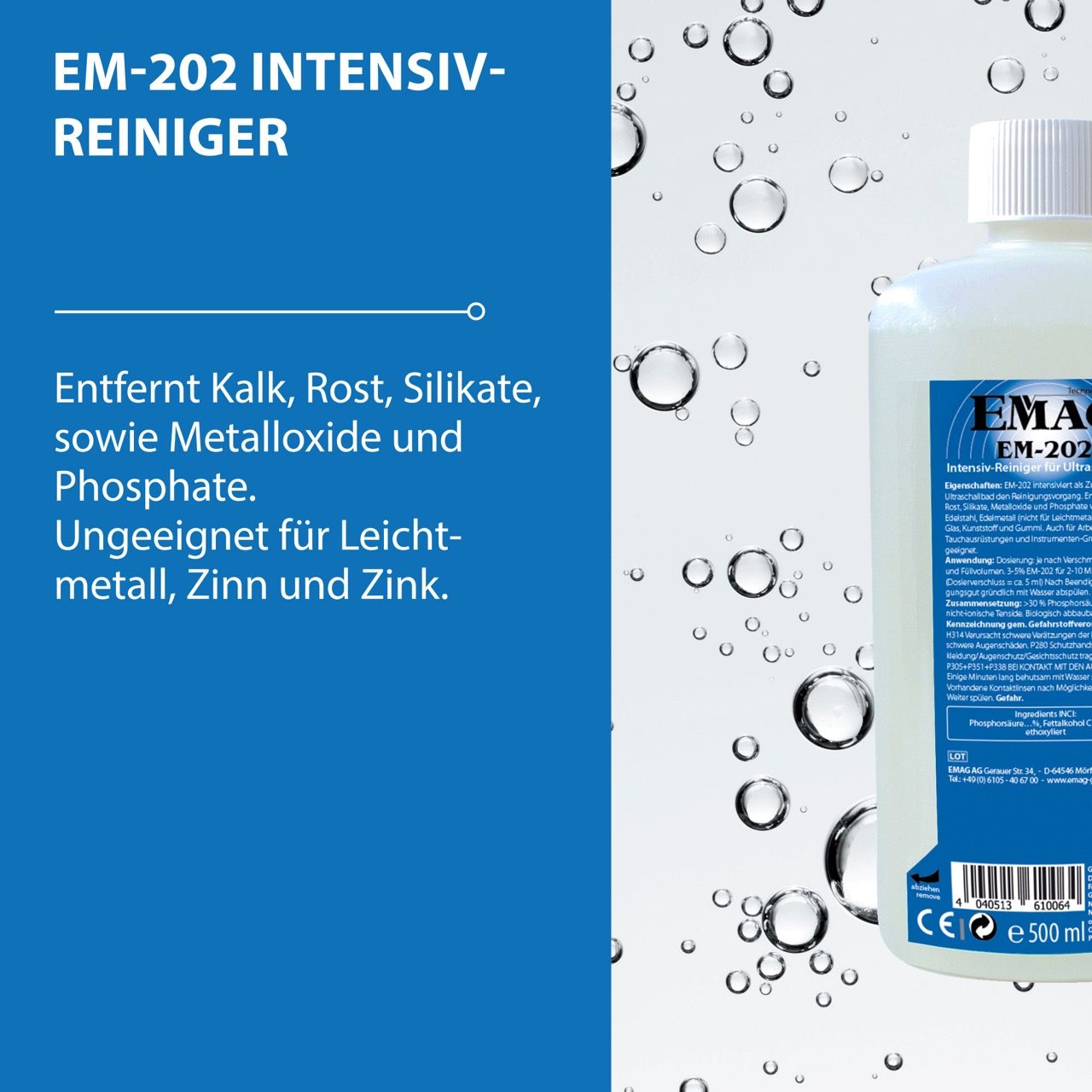 EM-202 Detergente intensivo / Detergente per strumenti