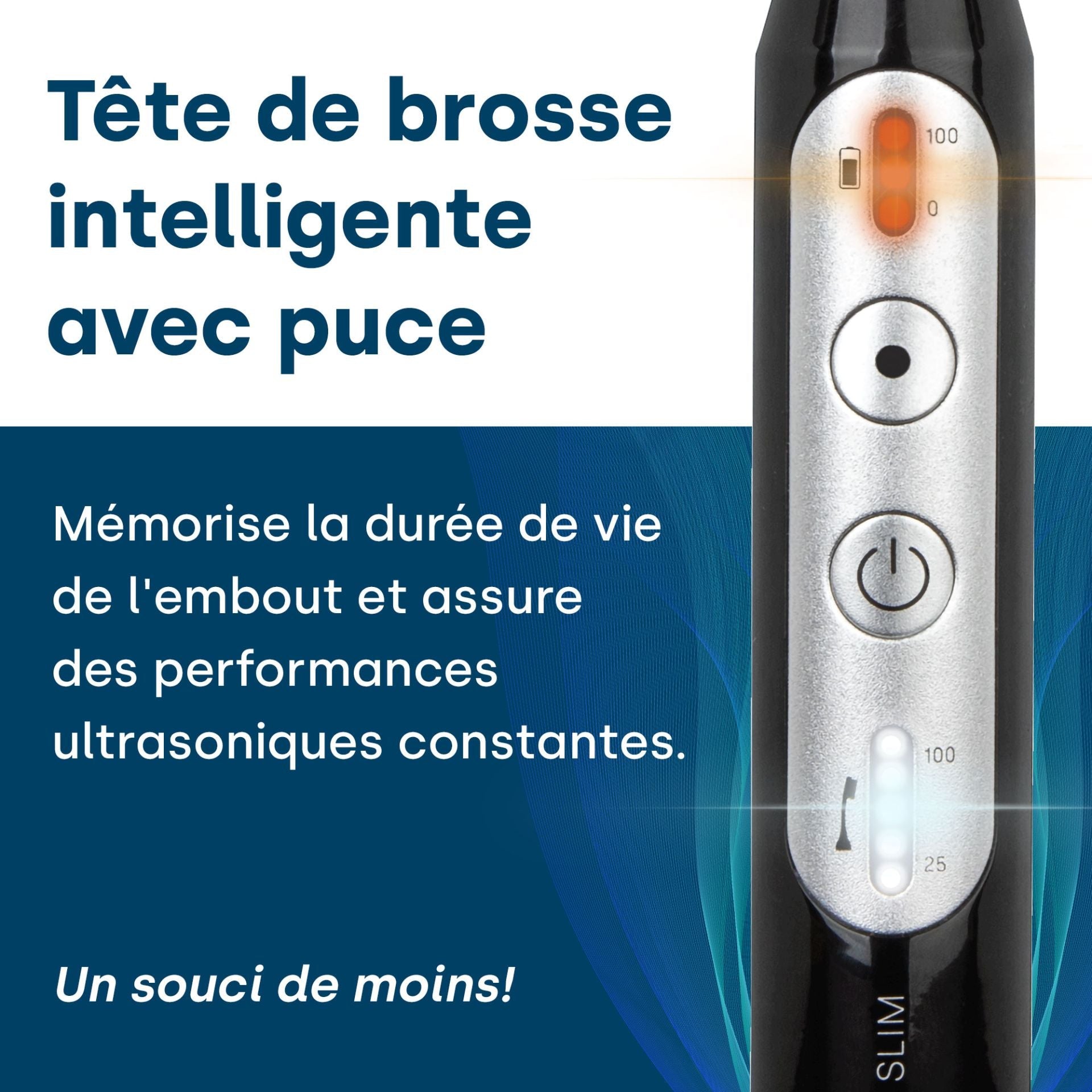 Brosse à dents à ultrasons Slim