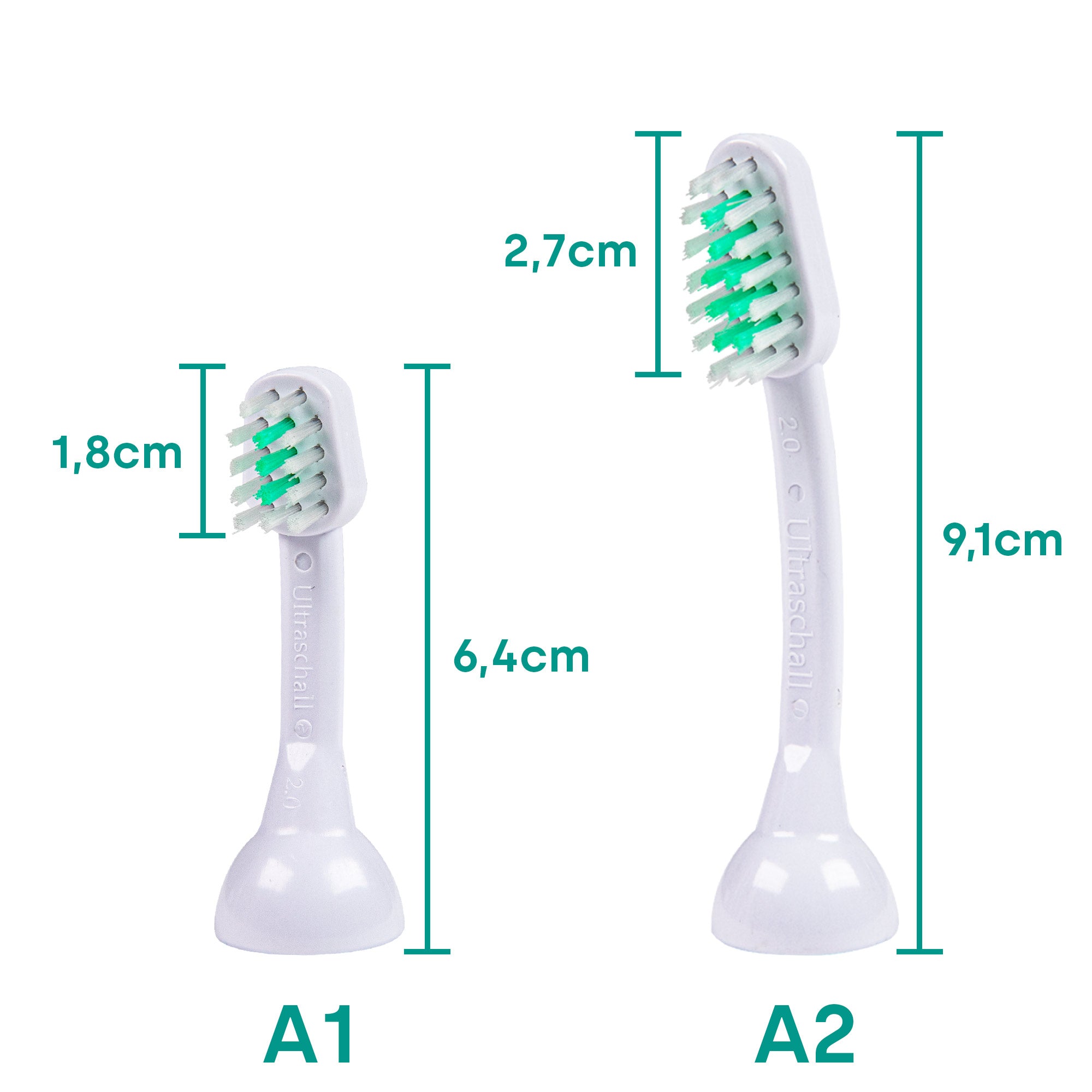 A2-M2 large brush heads